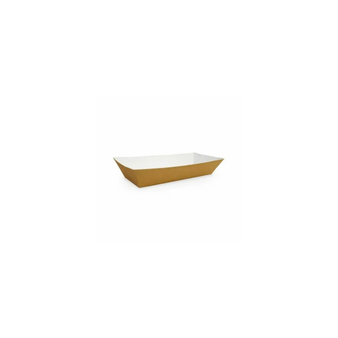 Barquette kraft brun sans couvercle pour hot dog 730 ml - par 1000