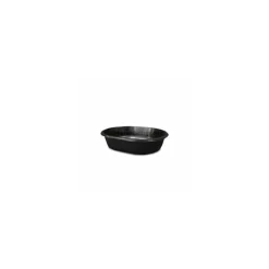 Barquette noire micro-ondable ovale 700 ml - par 280