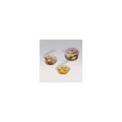 Barquette plastique Alphatop 250 ml micro-ondable avec couvercle - par 50