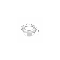 Barquette plastique Alphatop 250 ml micro-ondable avec couvercle - par 50