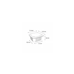 Barquette plastique avec couvercle Ondipack 375 ml - par 900