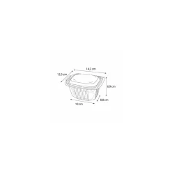 Barquette plastique avec couvercle Ondipack 500 ml - par 600