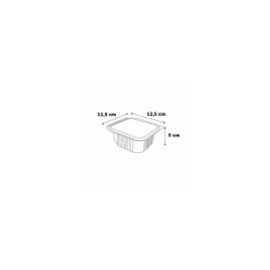 Barquette plastique avec couvercle Optipack 370 ml - par 600