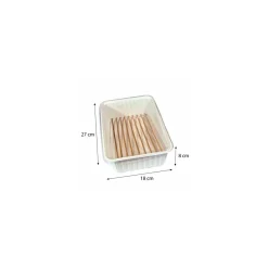 Barquette plastique à brochettes 270 cl - par 320