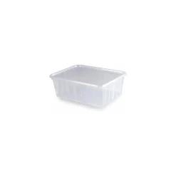 Barquette plastique micro-ondable 1350 ml avec couvercle - par 100