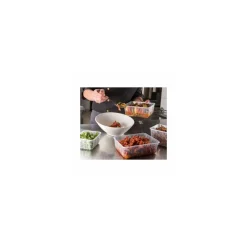 Barquette plastique micro-ondable 450 ml avec couvercle - par 200