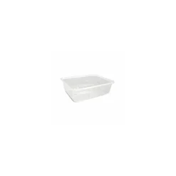 Barquette plastique micro-ondable 1100 ml avec couvercle - par 100