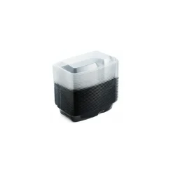 Barquette plastique noire 2 compartiments Bistro 910 ml - par 20