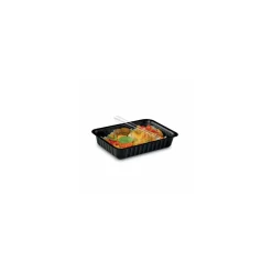Barquette plastique noire scellable Alphacel 1000 ml - par 100
