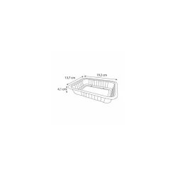 Barquette plastique noire scellable 750 ml - par 100
