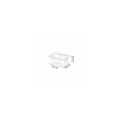 Barquette plastique noire scellable 500 ml - par 100