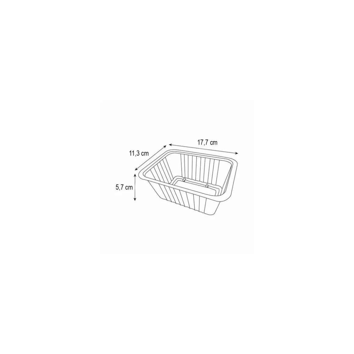 Barquette plastique transparente scellable 760 ml - par 100