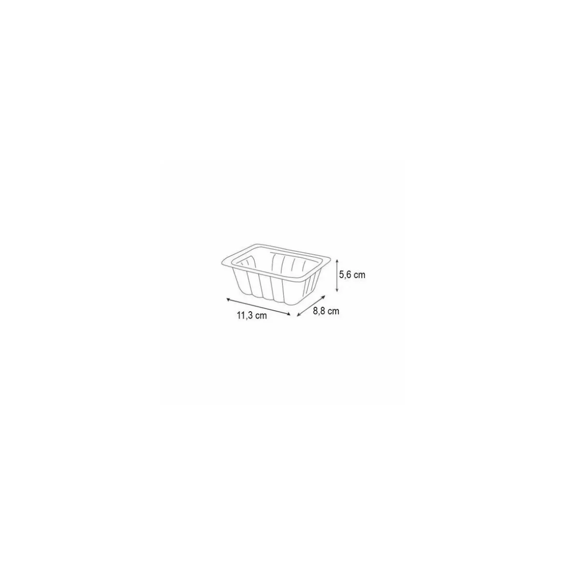 Barquette plastique transparente scellable 310 ml - par 200