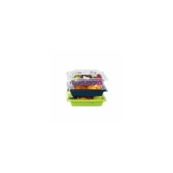 Barquette salade Pyramipack noire 750 ml avec couvercle indépendant - par 40
