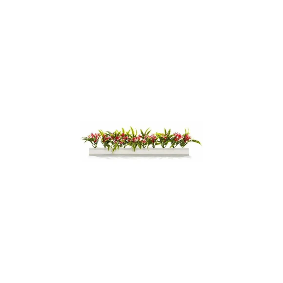Barrette blanche fleurs sauvages 25 cm - par 12