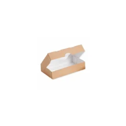Boite carton kraft à fenêtre 200 x 120 x 40 mm - par 50