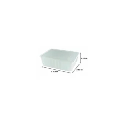 Boite Carty blanche avec couvercle 3000 ml - par 90