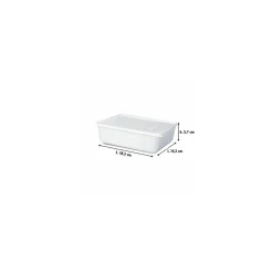 Boite Carty blanche avec couvercle 1100 ml - par 100