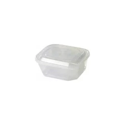 Boite à couvercle charnière PP translucide 50 cl - par 420