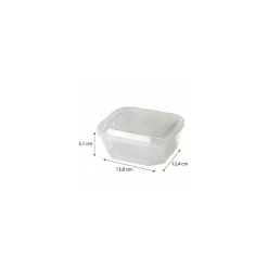 Boite à couvercle charnière PP translucide 50 cl - par 420