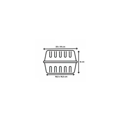 Boite Cristal Patipack 4 bouchées PET - par 320