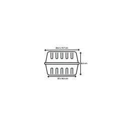 Boite Cristal Patipack 3 bouchées PET - par 300