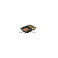 Boite Deliverypack 2 compartiments PP 95 cl - par 30