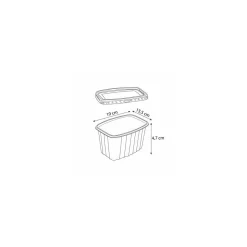 Boite pack chaleur avec couvercle PP 90 cl - par 200