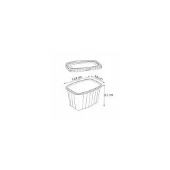 Boite pack chaleur avec couvercle PP 45 cl - par 500