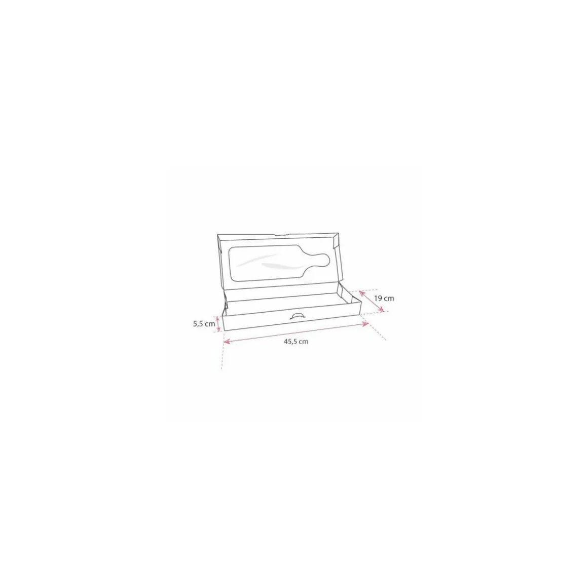 Boite planche carton 455 x 190 x 50 mm - par 20