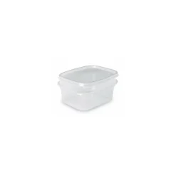 Boite plastique translucide Prestipack avec couvercle 300 ml - par 600