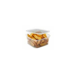Boite plastique translucide Prestipack avec couvercle 1350 ml - par 200