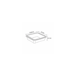 Boite Prestipack transparente 600 ml avec couvercle - par 30
