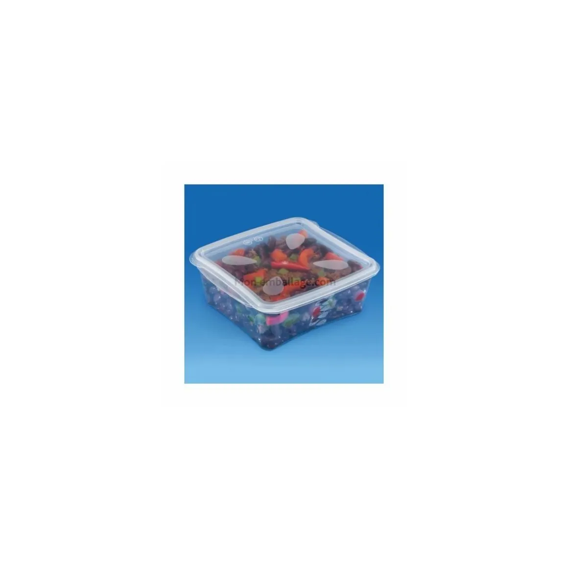 Boite prestipack transparente 1000 ml avec couvercle - par 30
