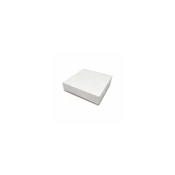 Boite pâtissière blanche en carton 20 x 20 x 5 cm - par 50
