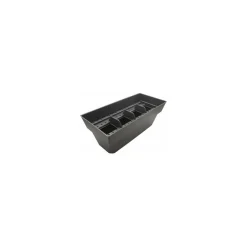 Boite rangement pour 60 étiquettes plastique noir 41 x 19 x 15 cm