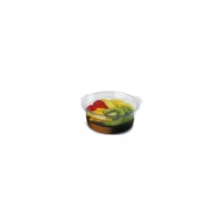 Boite ronde plastique transparente avec couvercle Olipack 250 ml - par 480