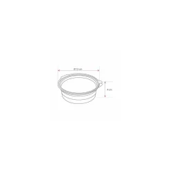 Boite ronde plastique transparente avec couvercle Olipack 250 ml - par 480