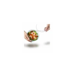 Boite ronde plastique transparente avec couvercle Olipack 500 ml - par 480