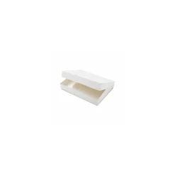 Boite traiteur carton blanc 35 x 26 x 6 cm - par 25