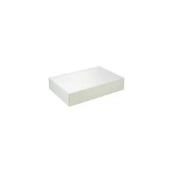 Boite traiteur carton blanc 42 x 28 x 6 cm - par 25