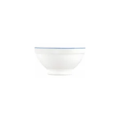 Bol à déjeuner verre trempé blanc/filet bleu 51cl ø 13,2 cm - par 6