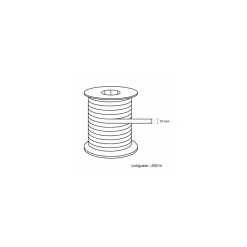 Bolduc mat blanc 10 mm x 225 m