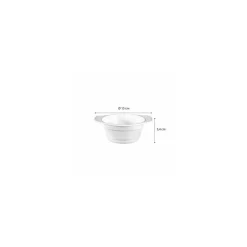 Bol micro-ondable 370 ml blanc - par 100