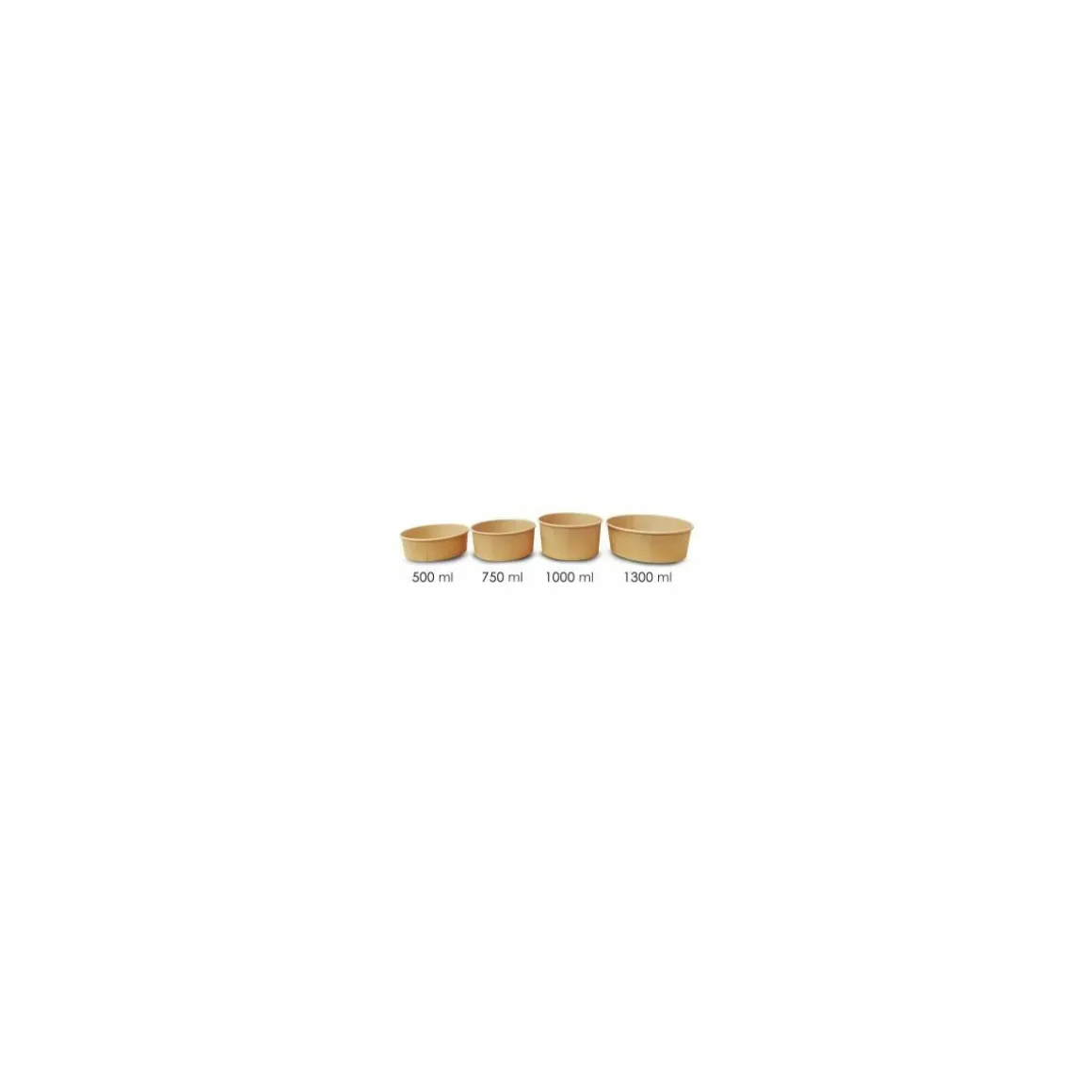 Bol salade kraft brun 1000 ml - par 50
