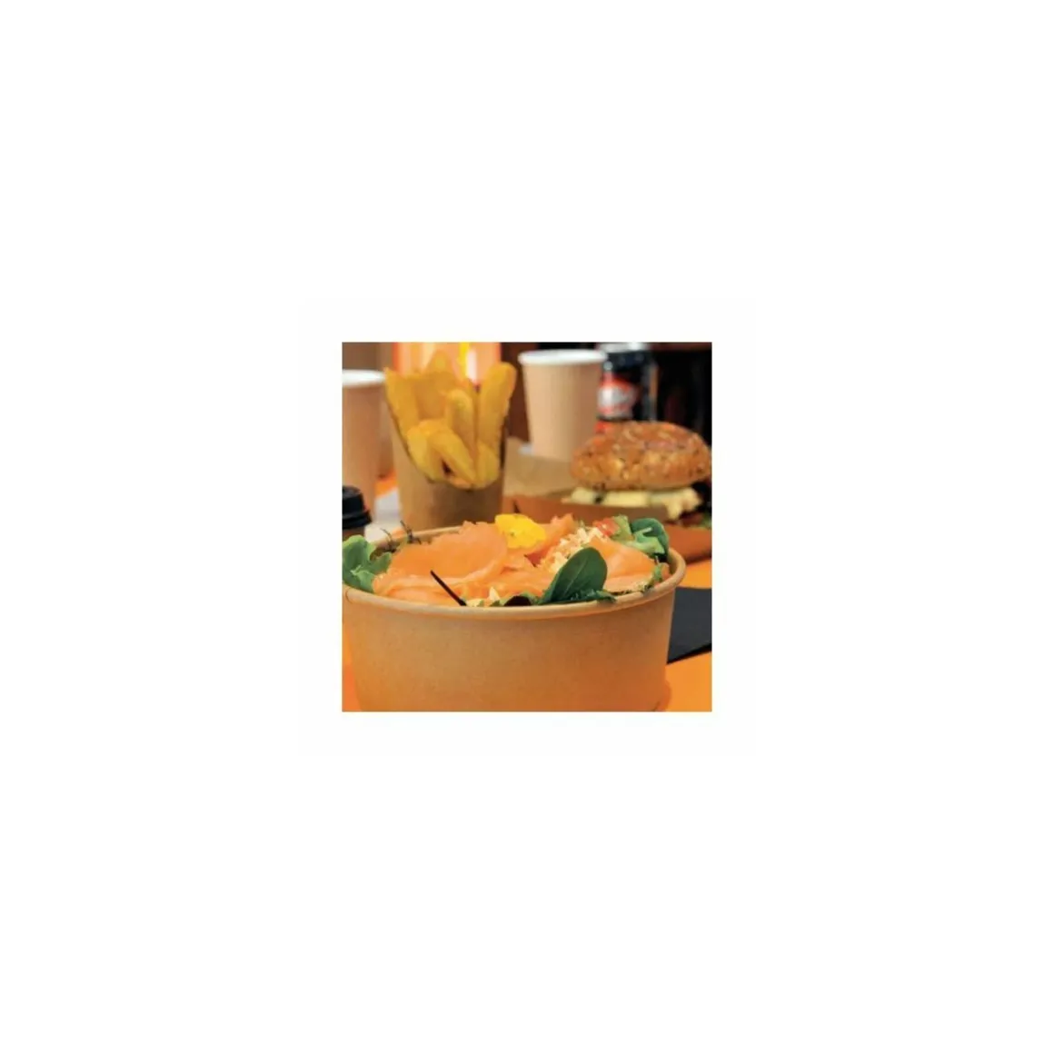 Bol salade kraft brun 1000 ml - par 50
