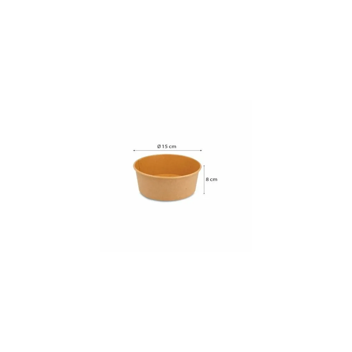 Bol salade kraft brun 1000 ml - par 50
