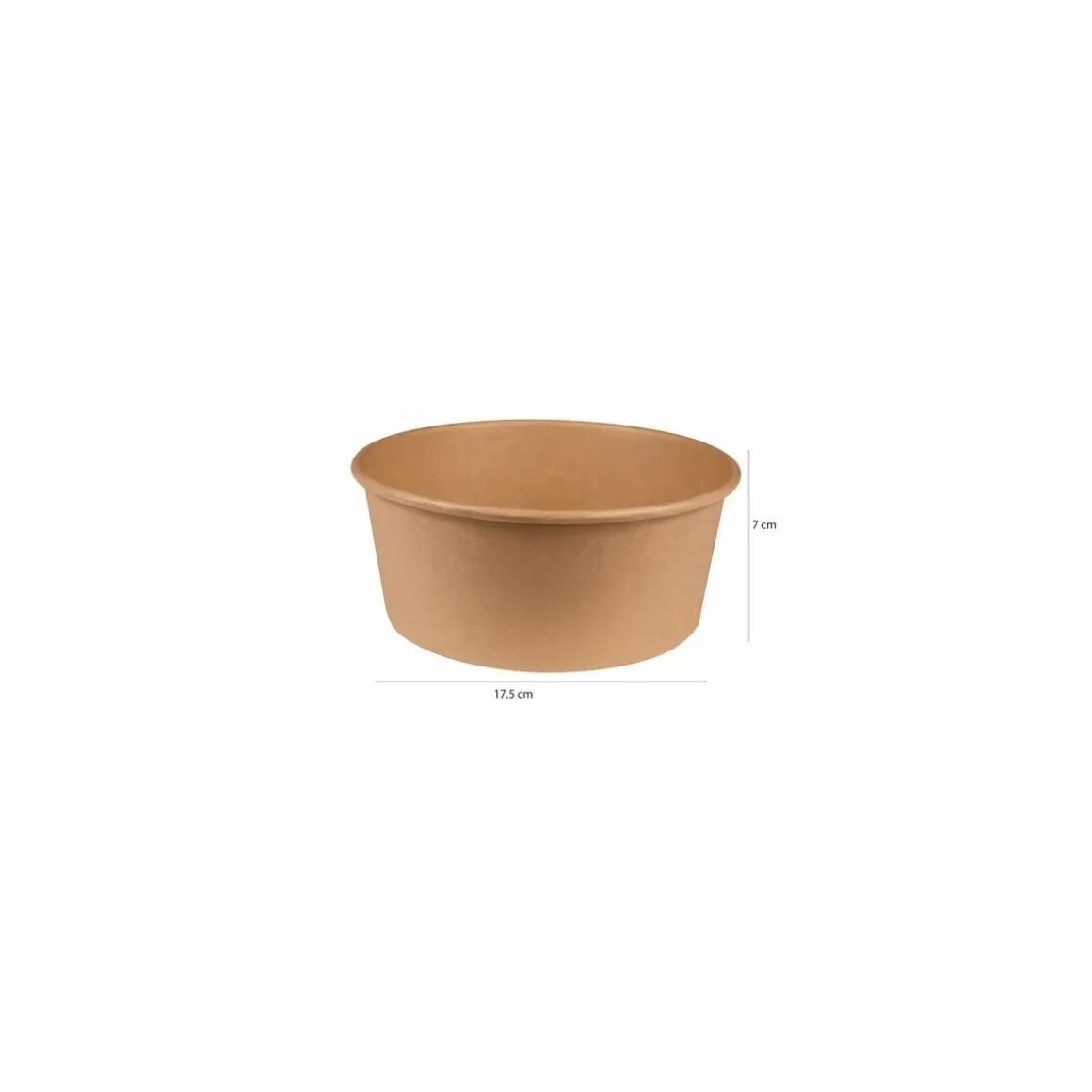 Bol salade kraft brun 1250 ml - par 50