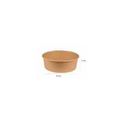 Bol salade kraft brun 500 ml - par 50