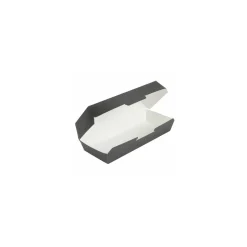 Boîte alimentaire rectangulaire kraft noir 2000 ml - par 50